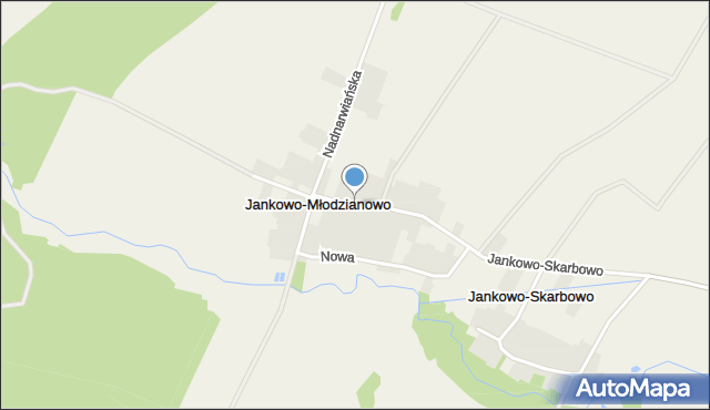 Jankowo-Młodzianowo, Główna, mapa Jankowo-Młodzianowo