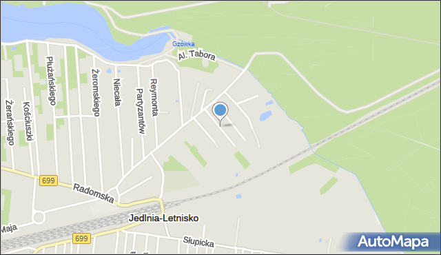 Jedlnia-Letnisko, Głębockiego Jana, mapa Jedlnia-Letnisko