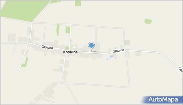 Kopalina gmina Jelcz-Laskowice, Główna, mapa Kopalina gmina Jelcz-Laskowice