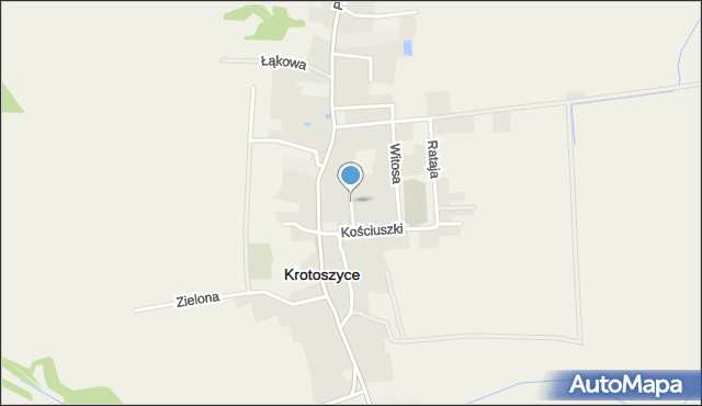 Krotoszyce, Głowackiego Bartosza, mapa Krotoszyce