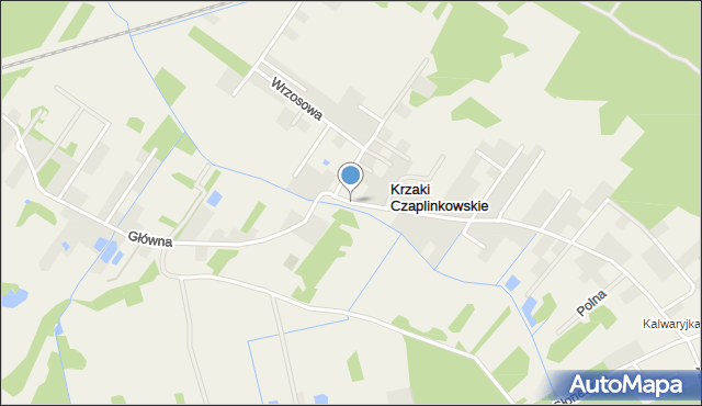 Krzaki Czaplinkowskie, Główna, mapa Krzaki Czaplinkowskie