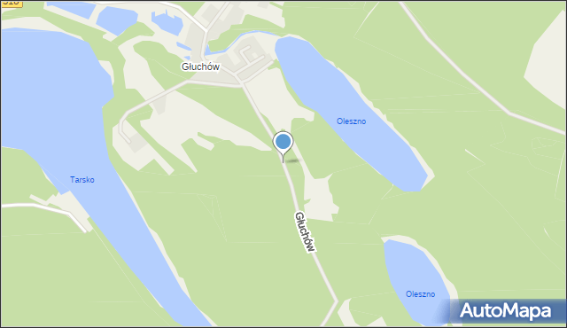 Kuźnica Głogowska, Głuchów, mapa Kuźnica Głogowska