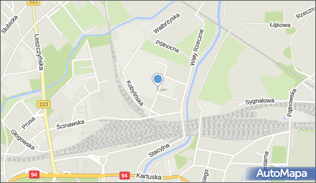 Legnica, Gliwicka, mapa Legnicy