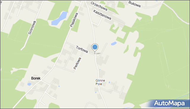 Leśniewo gmina Puck, Glinne Pole, mapa Leśniewo gmina Puck