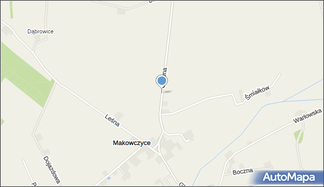 Makowczyce, Główna, mapa Makowczyce