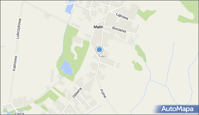 Malin, Główna, mapa Malin