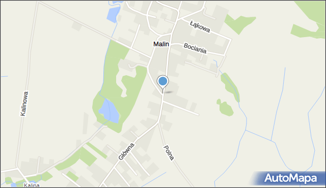 Malin, Główna, mapa Malin