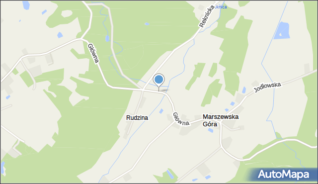 Marszewska Góra, Główna, mapa Marszewska Góra