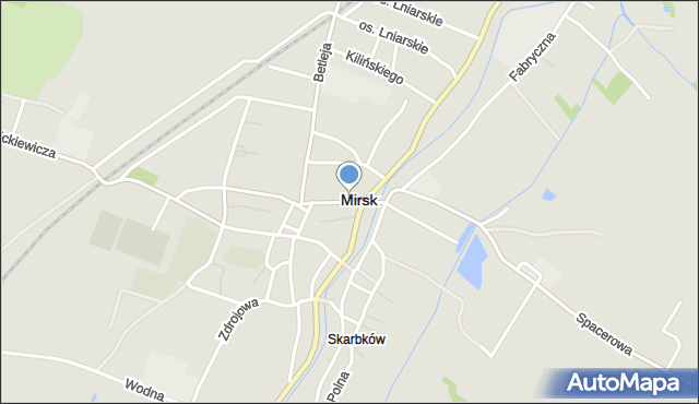 Mirsk, Głowackiego Bartosza, mapa Mirsk