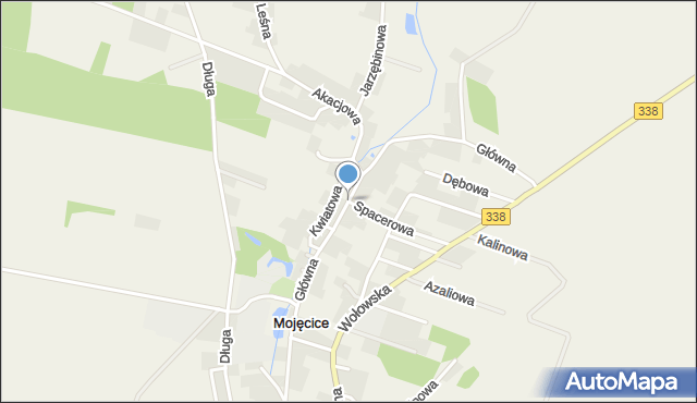 Mojęcice, Główna, mapa Mojęcice