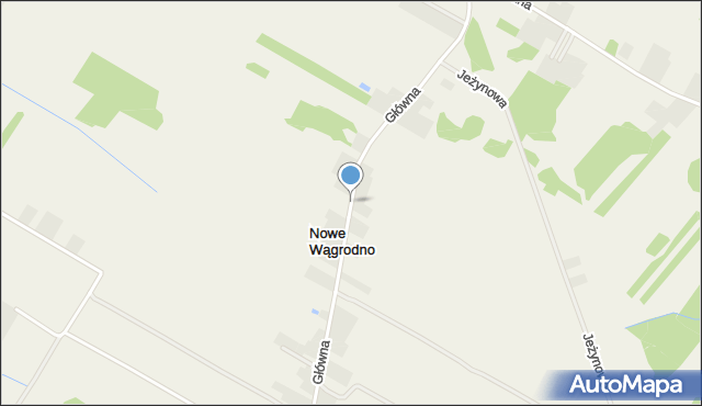 Nowe Wągrodno, Główna, mapa Nowe Wągrodno