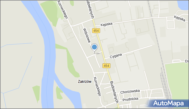 Opole, Glenska Teodora, mapa Opola