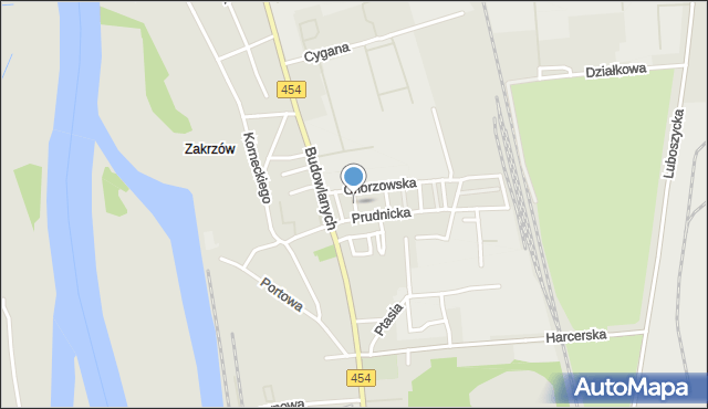 Opole, Gliwicka, mapa Opola