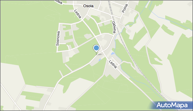 Osola, Główna, mapa Osola