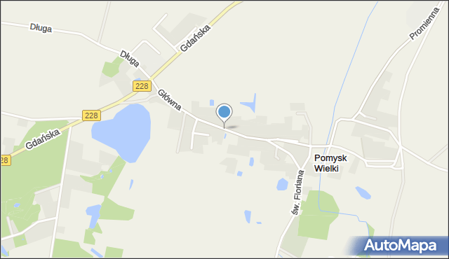 Pomysk Wielki, Główna, mapa Pomysk Wielki