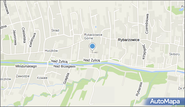 Rybarzowice, Głuszców, mapa Rybarzowice