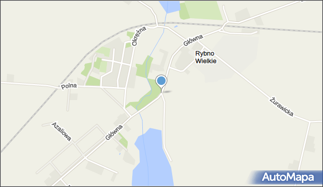 Rybno Wielkie, Główna, mapa Rybno Wielkie