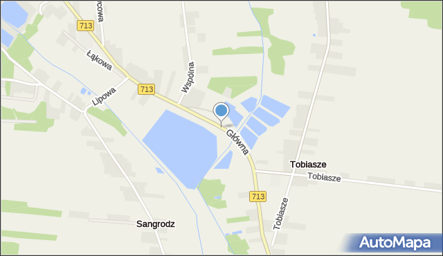 Sangrodz, Główna, mapa Sangrodz