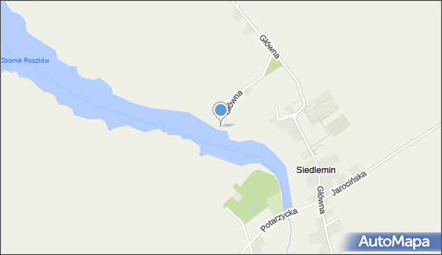 Siedlemin, Główna, mapa Siedlemin