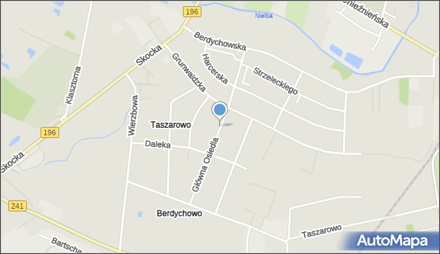 Wągrowiec, Główna Osiedla, mapa Wągrowiec