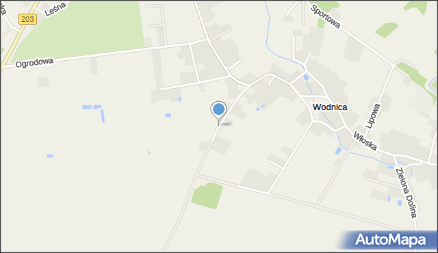 Wodnica gmina Ustka, Głogowa, mapa Wodnica gmina Ustka