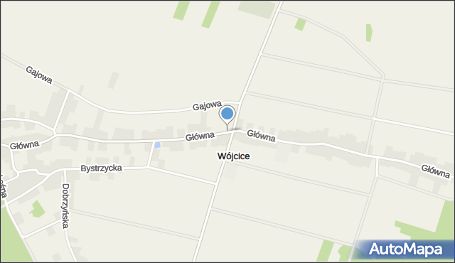 Wójcice gmina Jelcz-Laskowice, Główna, mapa Wójcice gmina Jelcz-Laskowice