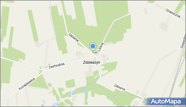 Zdzieszyn, Główna, mapa Zdzieszyn