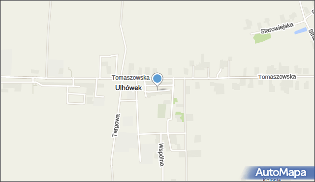 Ulhówek, Gminna, mapa Ulhówek