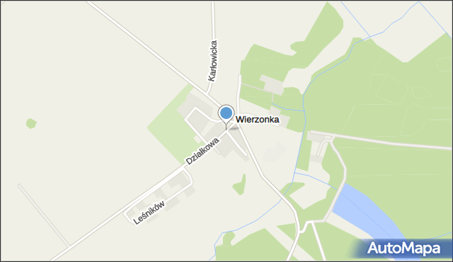 Wierzonka, Gminna, mapa Wierzonka