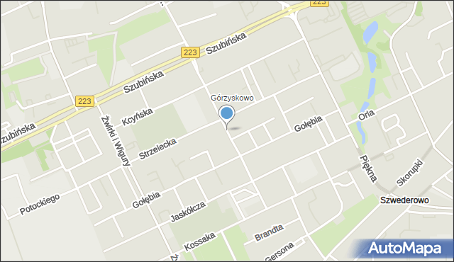 Bydgoszcz, Gnieźnieńska, mapa Bydgoszczy