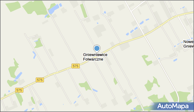 Gniewniewice Folwarczne, Gniewniewice Folwarczne, mapa Gniewniewice Folwarczne
