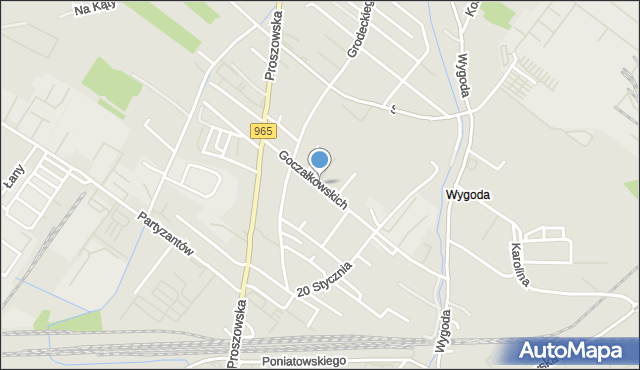 Bochnia, Goczałkowskich Julii i Wojciecha, mapa Bochni