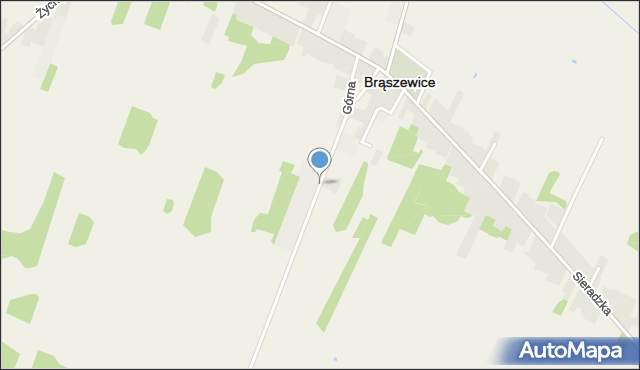 Brąszewice, Górna, mapa Brąszewice