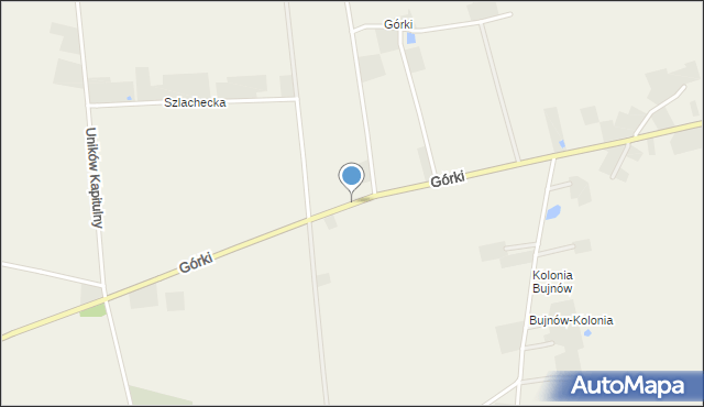 Bujnów, Górki, mapa Bujnów