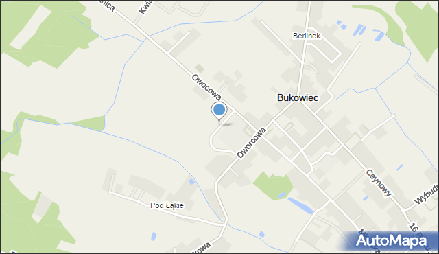 Bukowiec powiat świecki, Górskiego Kazimierza, mapa Bukowiec powiat świecki