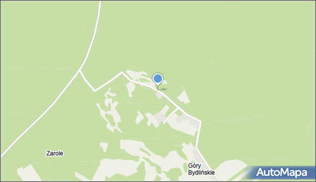 Bydlin, Góry Bydlińskie, mapa Bydlin