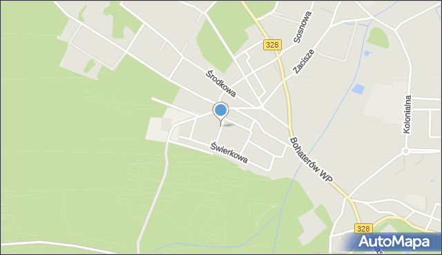 Chocianów, Górnicza, mapa Chocianów