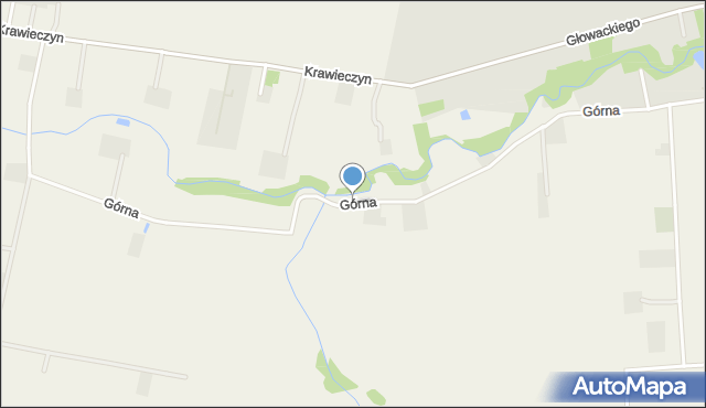 Chodkowo, Górna, mapa Chodkowo