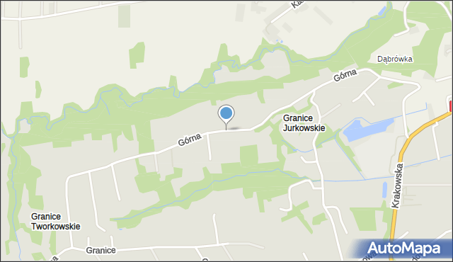 Czchów, Górna, mapa Czchów