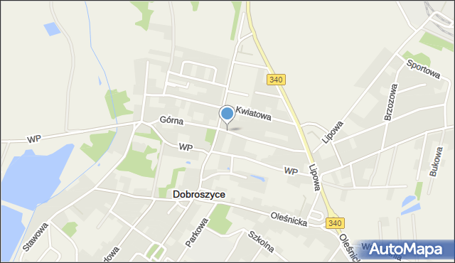 Dobroszyce, Górna, mapa Dobroszyce