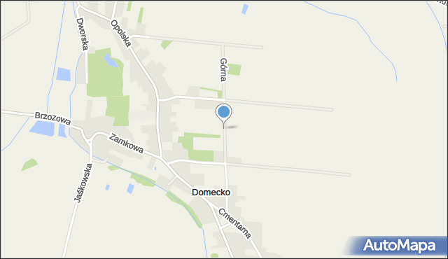 Domecko, Górna, mapa Domecko