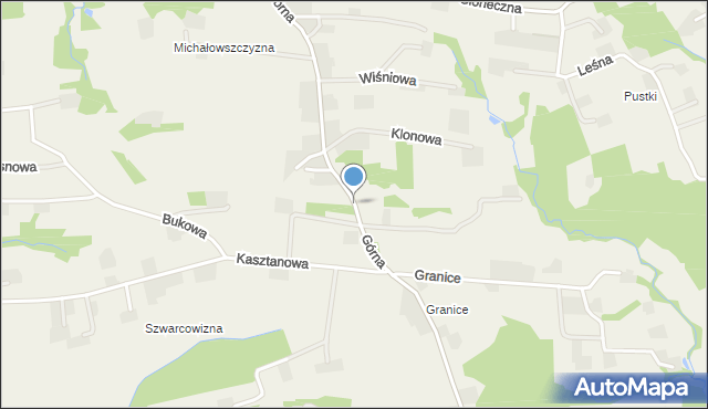 Frydrychowice, Górna, mapa Frydrychowice