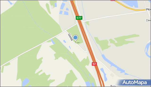Glinojeck, Górka, mapa Glinojeck