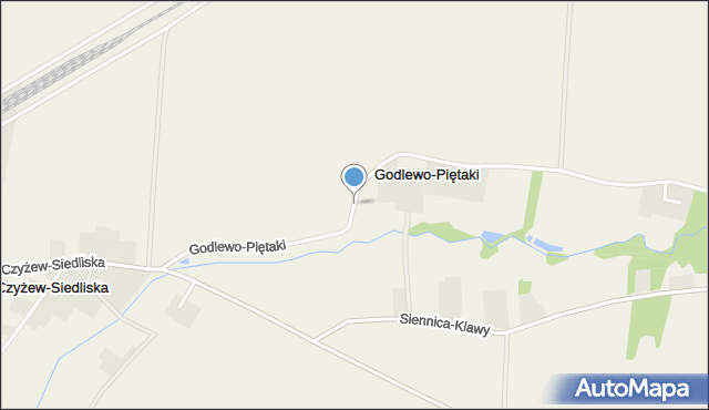 Godlewo-Piętaki, Godlewo-Piętaki, mapa Godlewo-Piętaki