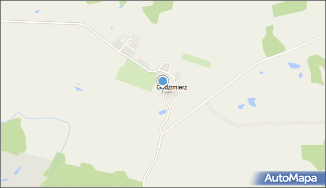 Godzimierz gmina Szczecinek, Godzimierz, mapa Godzimierz gmina Szczecinek