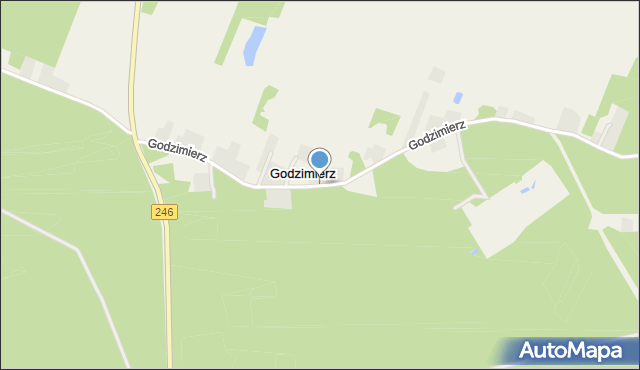 Godzimierz gmina Szubin, Godzimierz, mapa Godzimierz gmina Szubin