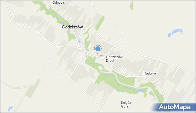 Godziszów powiat janowski, Godziszów Drugi, mapa Godziszów powiat janowski