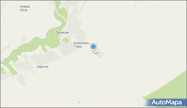 Godziszów powiat janowski, Godziszów Trzeci, mapa Godziszów powiat janowski