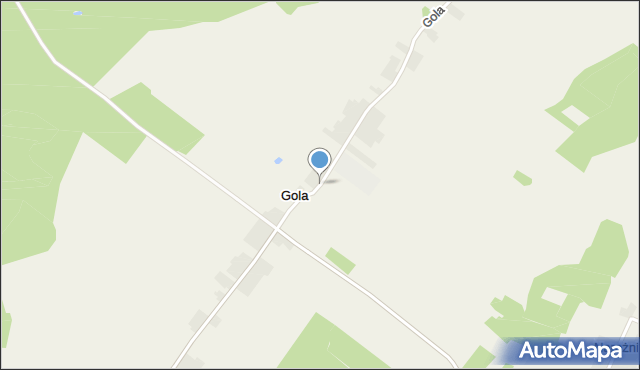 Gola gmina Rakoniewice, Gola, mapa Gola gmina Rakoniewice