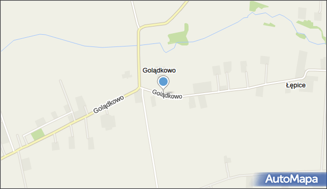 Golądkowo, Golądkowo, mapa Golądkowo